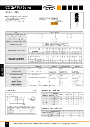 CD267PM Datasheet PDF Jianghai Europe GmbH