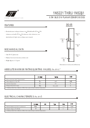 1N5231A Datasheet PDF Jinan Jingheng (Group) Co.,Ltd