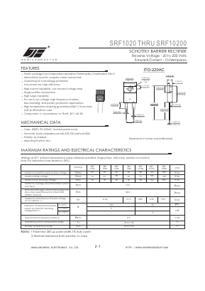 SRF1020 Datasheet PDF Jinan Jing Heng Electronics Co., Ltd.