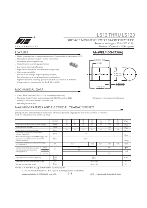 LS16 Datasheet PDF Jinan Jing Heng Electronics Co., Ltd.