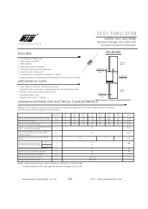 SF56 Datasheet PDF Jinan Jing Heng Electronics Co., Ltd.