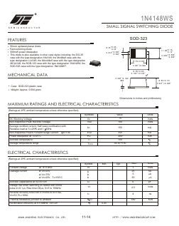 1N4148WS Datasheet PDF Jinan Jing Heng Electronics Co., Ltd.