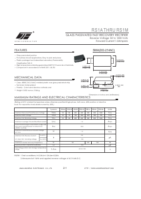 RS1B Datasheet PDF Jinan Jing Heng Electronics Co., Ltd.