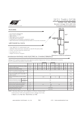 SF21 Datasheet PDF Jinan Jing Heng Electronics Co., Ltd.