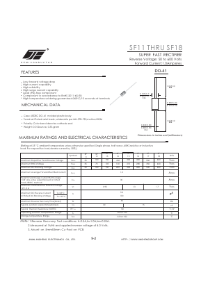 SF15 Datasheet PDF Jinan Jing Heng Electronics Co., Ltd.
