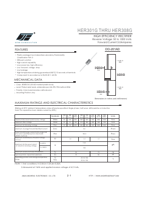 HER306G Datasheet PDF Jinan Jing Heng Electronics Co., Ltd.