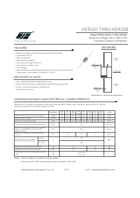 HER304 Datasheet PDF Jinan Jing Heng Electronics Co., Ltd.