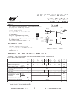 SRF8100CT Datasheet PDF Jinan Jing Heng Electronics Co., Ltd.