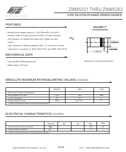 ZMM5221 Datasheet PDF Jinan Jing Heng Electronics Co., Ltd.
