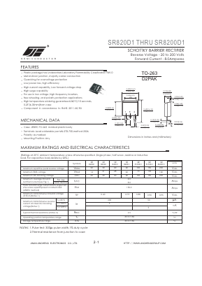 SR8200D1 Datasheet PDF Jinan Jing Heng Electronics Co., Ltd.