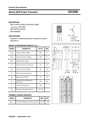 C4060 Datasheet PDF Quanzhou Jinmei Electronic