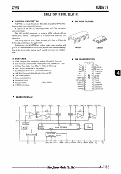 NJU9702G Datasheet PDF Japan Radio Corporation 