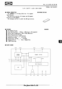 NJU6439C Datasheet PDF Japan Radio Corporation 