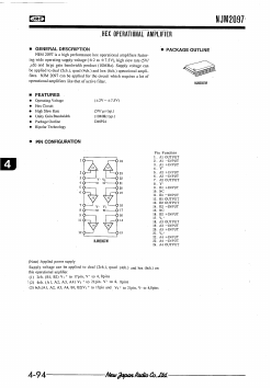 NJM2097 Datasheet PDF Japan Radio Corporation 
