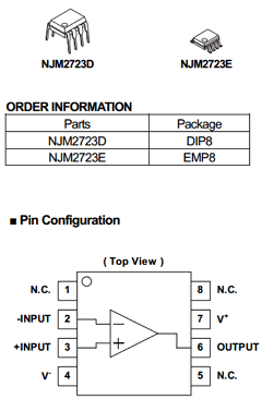 NJM2723 Datasheet PDF Japan Radio Corporation 