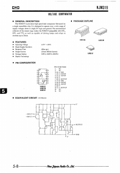 NJM319D Datasheet PDF Japan Radio Corporation 