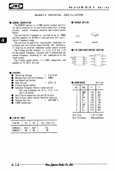NJU6321XC Datasheet PDF Japan Radio Corporation 