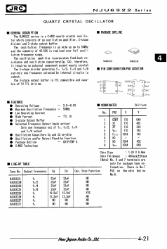 NJU6322T Datasheet PDF Japan Radio Corporation 