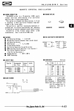 NJU6391C Datasheet PDF Japan Radio Corporation 