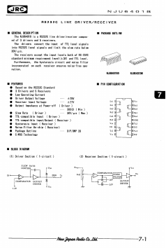 NJU6401 Datasheet PDF Japan Radio Corporation 