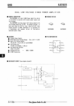 NJU7082BV-TE2 Datasheet PDF Japan Radio Corporation 