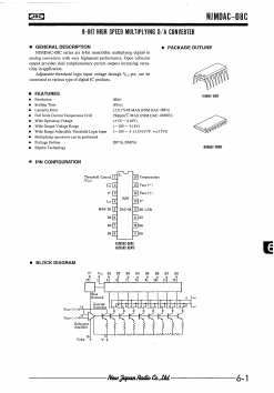 NJMDAC-08C Datasheet PDF Japan Radio Corporation 