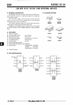 NJU7064V Datasheet PDF Japan Radio Corporation 