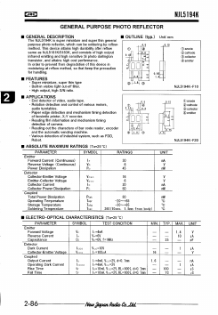 NJL5194K-F20 Datasheet PDF Japan Radio Corporation 