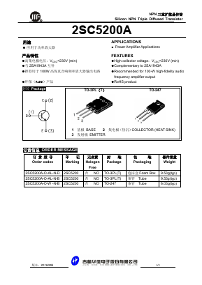 2SC5200A_ Datasheet PDF JILIN SINO-MICROELECTRONICS CO., LTD.