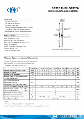 SR2200 Datasheet PDF Guangzhou Juxing Electronic Co., Ltd.