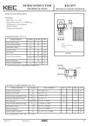 KTC4373O Datasheet PDF KEC