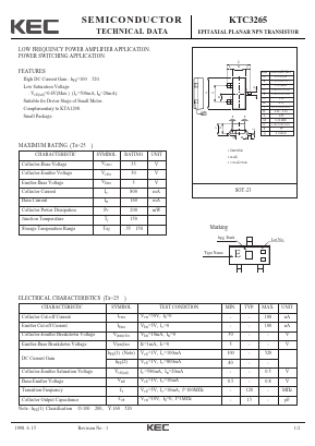 KTC3265 Datasheet PDF KEC