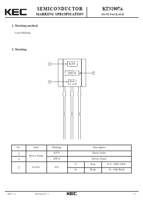 KTN2907A Datasheet PDF KEC