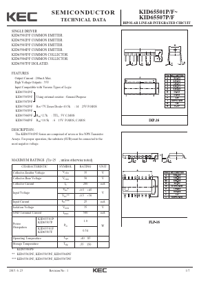 KID65502P-F Datasheet PDF KEC
