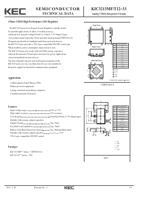 KIC3213T14 Datasheet PDF KEC