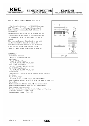KIA6220H Datasheet PDF KEC