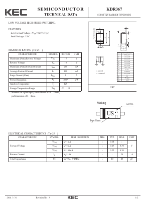 KDR367 Datasheet PDF KEC