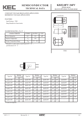 KDZ16FV Datasheet PDF KEC