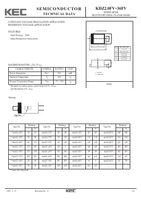KDZ2.7FV Datasheet PDF KEC