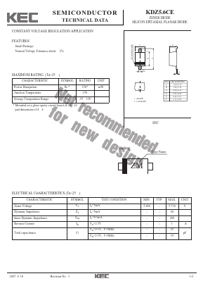 KDZ5.6CE Datasheet PDF KEC