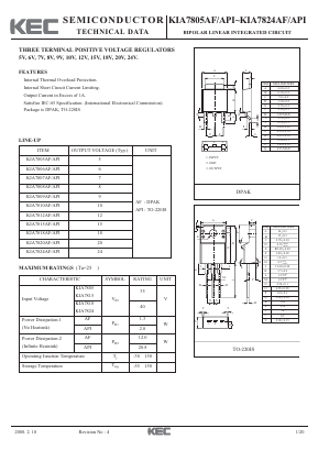 KIA7810AF Datasheet PDF KEC