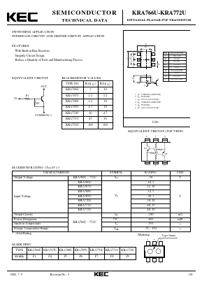KRA769U Datasheet PDF KEC