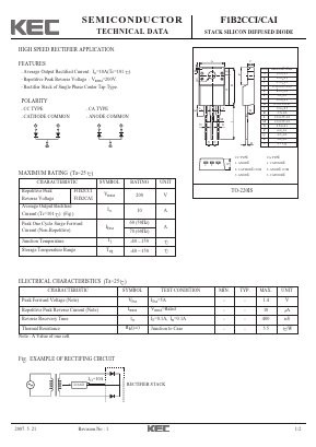 F1B2CCI Datasheet PDF KEC