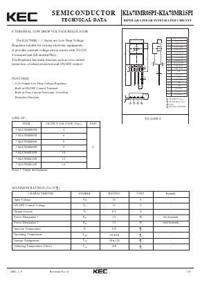 KIA78MR09 Datasheet PDF KEC