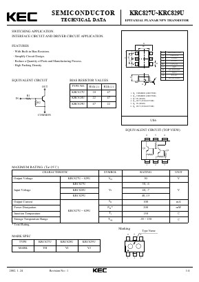 KRC828U Datasheet PDF KEC