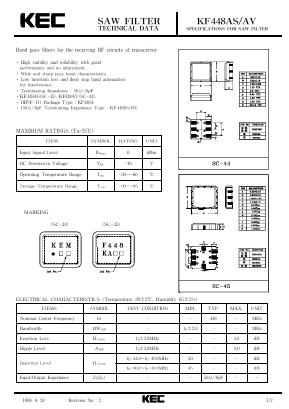 KF448AS Datasheet PDF KEC