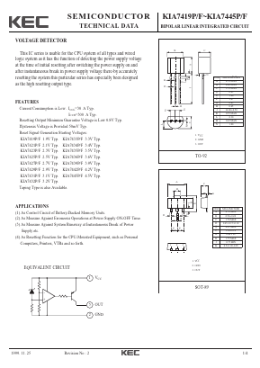KIA7436F Datasheet PDF KEC