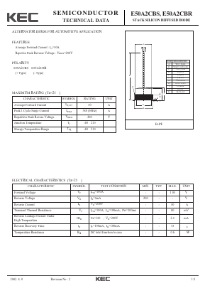E50A2CBR Datasheet PDF KEC