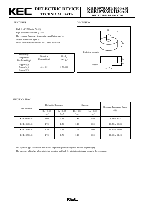 KHR1060A01 Datasheet PDF KEC