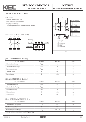 KTX111T Datasheet PDF KEC